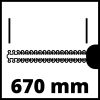 Einhell elektromos sövényvágó 700 W GE-EH 7067