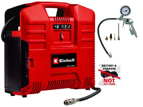 Einhell akkus kompresszor 36 V TE-AC 36/8 Li OF Set-Solo Akku és töltő nélkül
