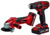 Einhell akkus gépszett 18 V TC-TK 18 Li Kit 1,5 és 3 Ah akkuval és gyorstöltővel