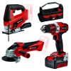 Einhell akkus gépszett 18 V TE-TK 18/3 Li Kit (JS+CD+AG) 4Ah Akkuval és töltővel