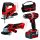 Einhell akkus gépszett 18 V TE-TK 18/3 Li Kit (JS+CD+AG) 4Ah Akkuval és töltővel