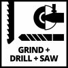 Einhell akkus gépszett 18 V TE-TK 18/3 Li Kit (JS+CD+AG) 4Ah Akkuval és töltővel