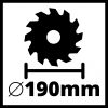 Einhell elektromos kézi körfűrész 1410 W TC-CS 1410