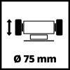 Einhell kétkorongos köszörű gravírozó készlettel 150 W TC-XG 75 Kit