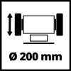 Einhell kétkorongos köszörű 400 W TC-BG 200 L