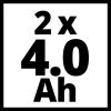 Einhell akku 2x4 Ah, PXC-Twinpack