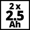 Einhell akku 2x2,5 Ah, PXC-Twinpack