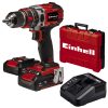 Einhell akkus ütvefúró-csavarozó 18 V TE-CD 18/50 Li-i BL 2x2Ah akkuval és töltővel Kofferben
