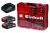 Einhell akkus ütvefúró-csavarozó fúró és bit készlettel 18 V TE-CD 18/2 Li-i +64 2x2Ah akkuval és töltővel Kofferben