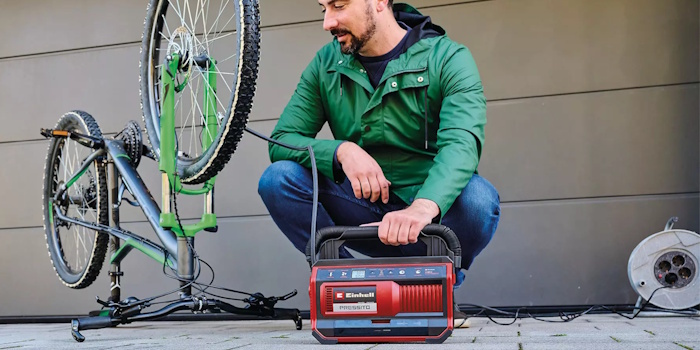 Einhell akkus és elektromos kompresszor egyben – Itt a hibrid kompresszor!